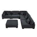 Homelegance Traverse 8555BK*6OT 6 pc Modular Sectional with Ottoman IMAGE 3