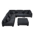 Homelegance Traverse 8555BK*6OT 6 pc Modular Sectional with Ottoman IMAGE 4