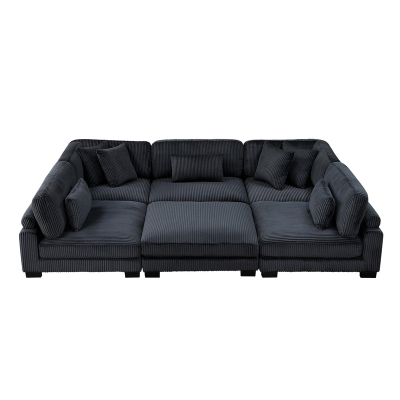 Homelegance Traverse 8555BK*6OT 6 pc Modular Sectional with Ottoman IMAGE 8