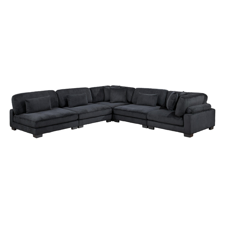 Homelegance Traverse 8555BK*5SC 5 pc Modular Sectional IMAGE 2