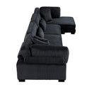 Homelegance Traverse 8555BK*CR2ACVC 4 pc Modular Sectional with Reversible Chaise IMAGE 5