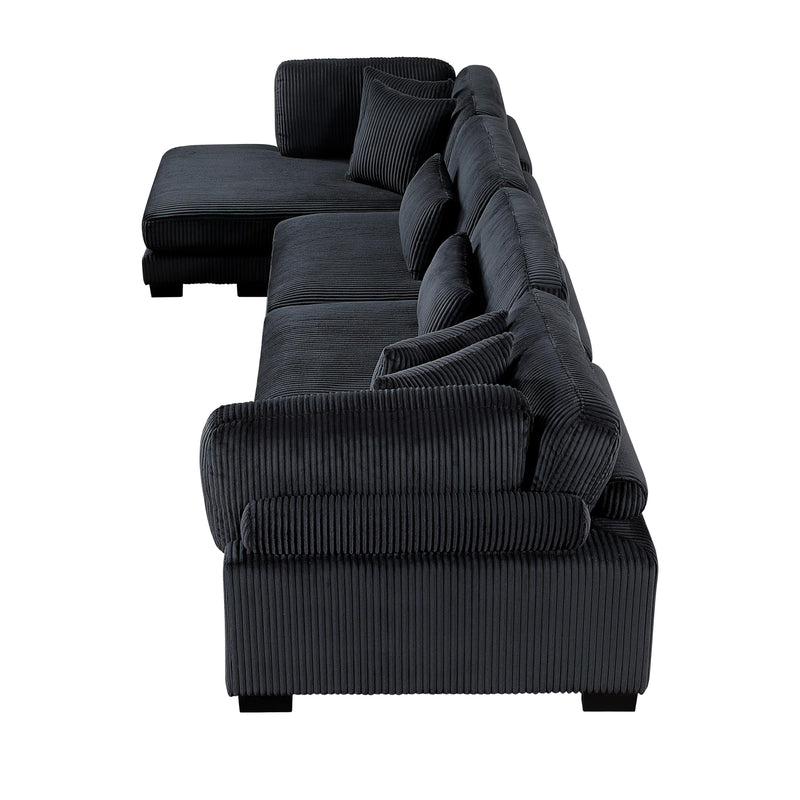 Homelegance Traverse 8555BK*CR2ACVC 4 pc Modular Sectional with Reversible Chaise IMAGE 6