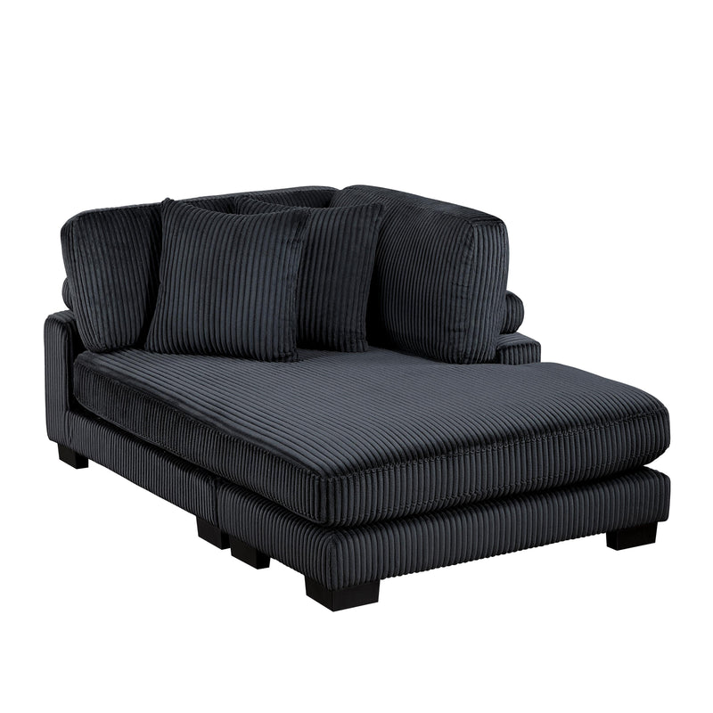 Homelegance Traverse 8555BK*CRACVCOT 4 pc Modular Sectional with Reversible Chaise and Ottoman IMAGE 11