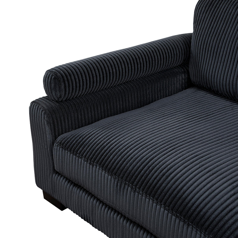 Homelegance Traverse 8555BK*CRACVCOT 4 pc Modular Sectional with Reversible Chaise and Ottoman IMAGE 20