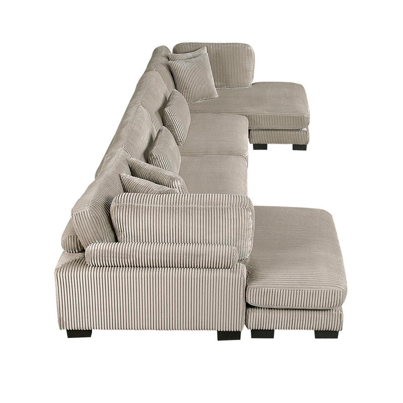 Homelegance Traverse 8555GB*2AC2VC 4 pc Modular Sectional with Reversible Chaise IMAGE 3