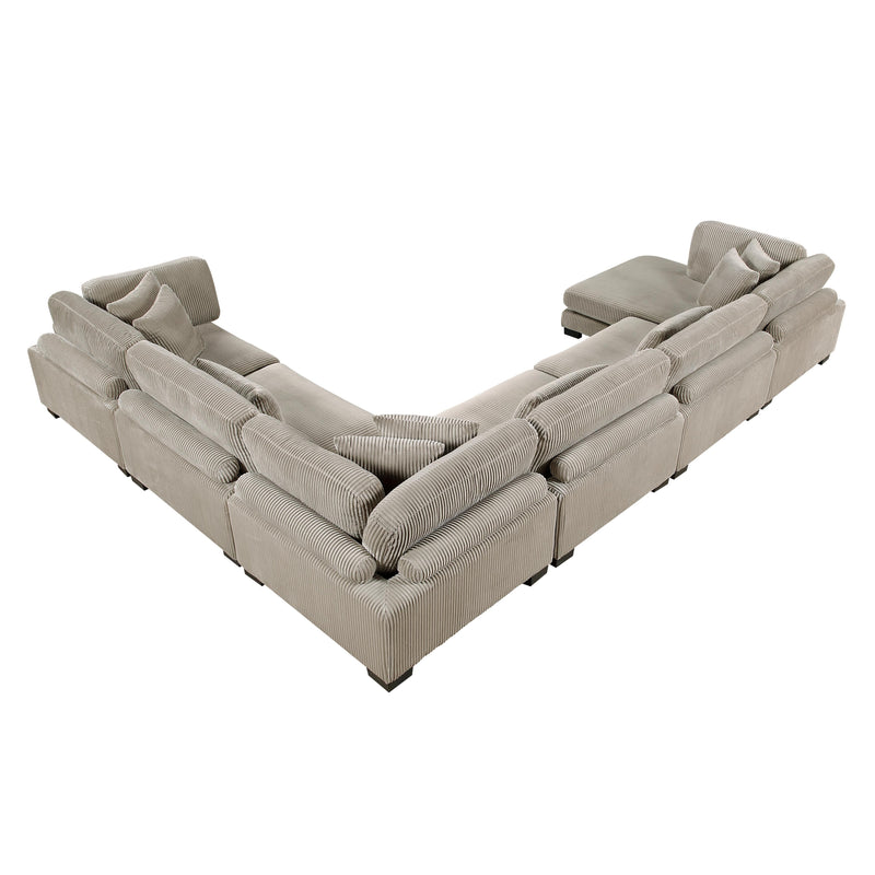 Homelegance Traverse 8555GB*2CR3ACVC 6 pc Modular Sectional with Reversible Chaise IMAGE 8