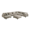 Homelegance Traverse 8555GB*2CR3ACVCOT 7 pc Modular Sectional with Reversible Chaise and Ottoman IMAGE 2