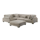 Homelegance Traverse 8555GB*3CRACOT 5 pc Modular Sectional with Ottoman IMAGE 2