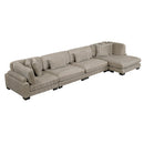 Homelegance Traverse 8555GB*CR2ACVC 4 pc Modular Sectional with Reversible Chaise IMAGE 1