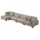 Homelegance Traverse 8555GB*CR2ACVC 4 pc Modular Sectional with Reversible Chaise IMAGE 2