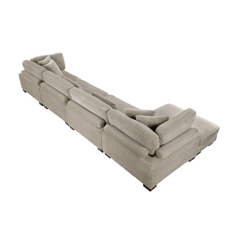 Homelegance Traverse 8555GB*CR2ACVC 4 pc Modular Sectional with Reversible Chaise IMAGE 8