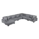 Homelegance Traverse 8555GY*2CR3ACVC 6 pc Modular Sectional with Reversible Chaise IMAGE 2