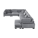 Homelegance Traverse 8555GY*2CR3ACVC 6 pc Modular Sectional with Reversible Chaise IMAGE 5