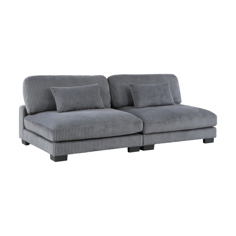 Homelegance Traverse 8555GY*2CR3ACVCOT 7 pc Modular Sectional with Reversible Chaise and Ottoman IMAGE 12