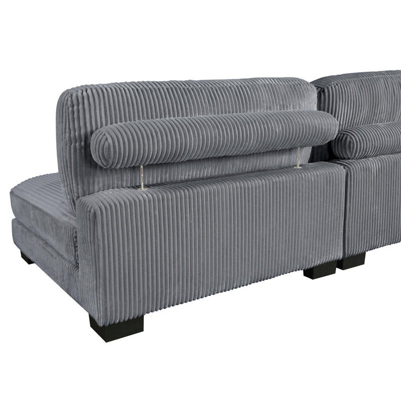 Homelegance Traverse 8555GY*2CR3ACVCOT 7 pc Modular Sectional with Reversible Chaise and Ottoman IMAGE 13