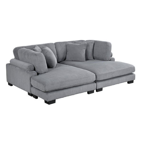 Homelegance Traverse 8555GY*2VC 2 pc Chaise Lounge IMAGE 1