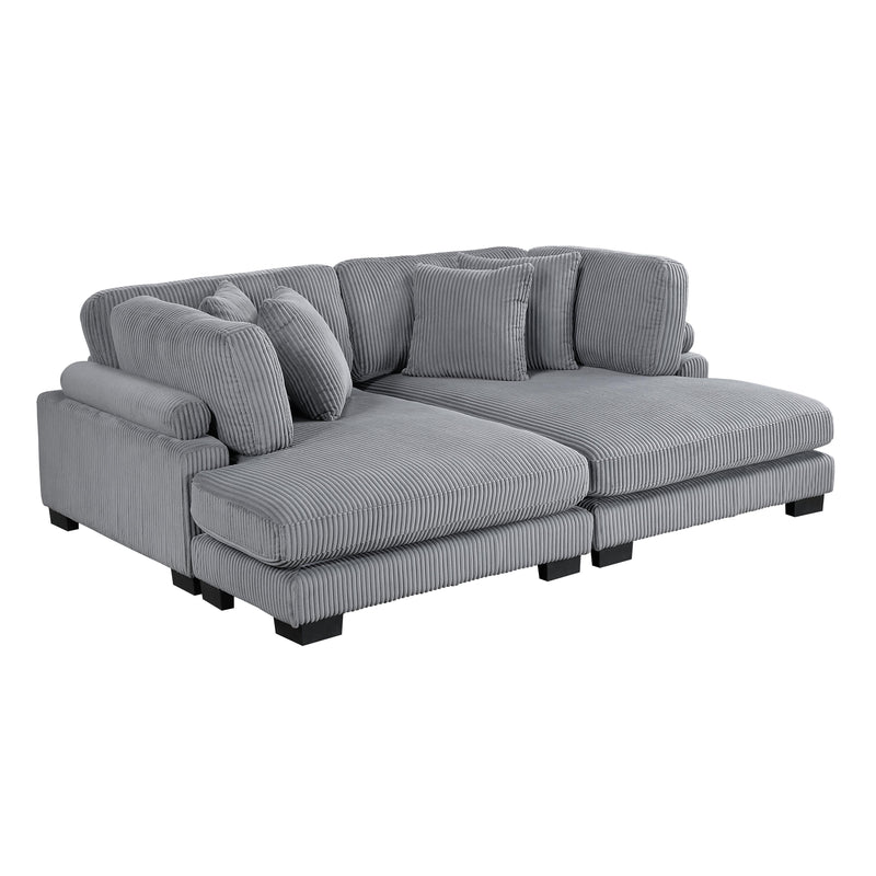 Homelegance Traverse 8555GY*2VC 2 pc Chaise Lounge IMAGE 1