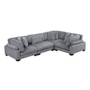 Homelegance Traverse 8555GY*3CRAC 4 pc Modular Sectional IMAGE 1