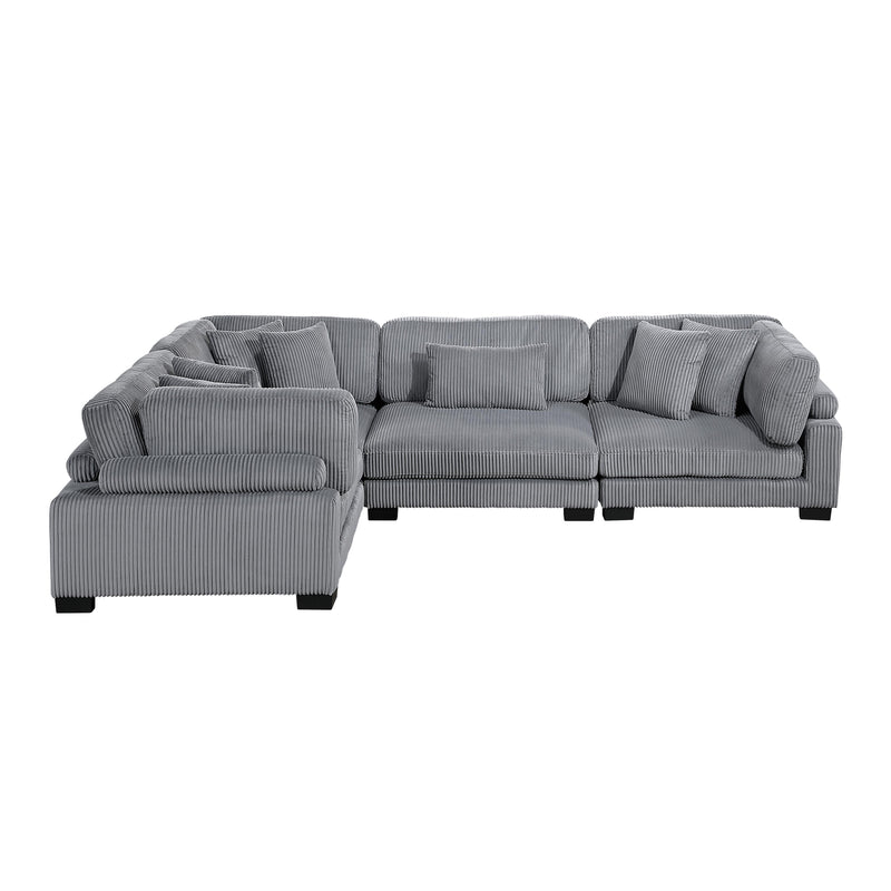 Homelegance Traverse 8555GY*3CRAC 4 pc Modular Sectional IMAGE 4