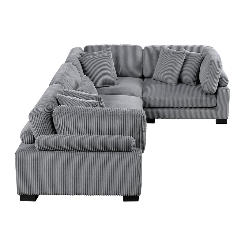 Homelegance Traverse 8555GY*3CRAC 4 pc Modular Sectional IMAGE 5