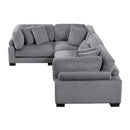 Homelegance Traverse 8555GY*3CRAC 4 pc Modular Sectional IMAGE 6