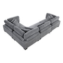 Homelegance Traverse 8555GY*3CRAC 4 pc Modular Sectional IMAGE 7