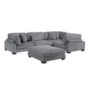 Homelegance Traverse 8555GY*3CRACOT 5 pc Modular Sectional with Ottoman IMAGE 1