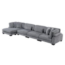 Homelegance Traverse 8555GY*CR2ACVC 4 pc Modular Sectional with Reversible Chaise IMAGE 2