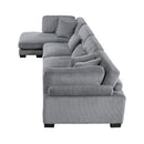 Homelegance Traverse 8555GY*CR2ACVC 4 pc Modular Sectional with Reversible Chaise IMAGE 6