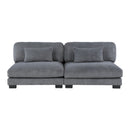Homelegance Traverse 8555GY*CR2ACVCOT 5 pc Modular Sectional with Reversible Chaise and Ottoman IMAGE 11