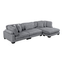 Homelegance Traverse 8555GY*CRACVC 3 pc Modular Sectional with Reversible Chaise IMAGE 1