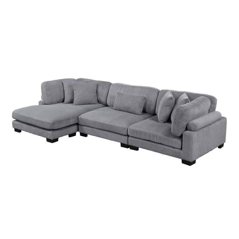 Homelegance Traverse 8555GY*CRACVC 3 pc Modular Sectional with Reversible Chaise IMAGE 2