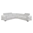 Homelegance McPherson 9455CLD*5LRRRPWH 5 pc Power Reclining Sectional with Power Headrests, Charging Ports IMAGE 1