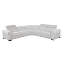Homelegance McPherson 9455CLD*5LRRRPWH 5 pc Power Reclining Sectional with Power Headrests, Charging Ports IMAGE 2