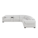 Homelegance McPherson 9455CLD*6LRRRPWH 6 pc Power Reclining Sectional with Power Headrests, Charging Ports IMAGE 4