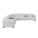 Homelegance McPherson 9455CLD*7LRRRPWH 7 pc Modular Power Reclining Sectional with Power Headrests IMAGE 2