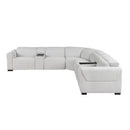Homelegance McPherson 9455CLD*7LRRRPWH 7 pc Modular Power Reclining Sectional with Power Headrests IMAGE 3