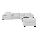 Homelegance McPherson 9455CLD*7LRRRPWH 7 pc Modular Power Reclining Sectional with Power Headrests IMAGE 5