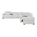 Homelegance McPherson 9455CLD*7LRRRPWH 7 pc Modular Power Reclining Sectional with Power Headrests IMAGE 9