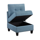 Homelegance 9557BUE*4SC 4 pc Sectional with Storage IMAGE 12