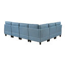 Homelegance 9557BUE*6SC 6 pc Sectional with Storage IMAGE 4