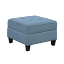 Homelegance 9557BUE*7SC2OT 7 pc Sectional with Storage and Two Ottomans IMAGE 14