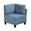 Homelegance 9557BUE*7SCOT 7 pc Sectional with Storage and Ottoman IMAGE 10