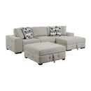Homelegance Raife 9624TP*32LRC 3 pc Sectional with Right Chaise and Ottoman IMAGE 1