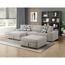 Homelegance Raife 9624TP*3LC2R 3 pc Sectional with Left Chaise and Ottoman IMAGE 14