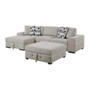 Homelegance Raife 9624TP*3LC2R 3 pc Sectional with Left Chaise and Ottoman IMAGE 1