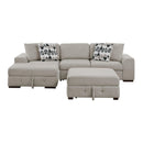 Homelegance Raife 9624TP*3LC2R 3 pc Sectional with Left Chaise and Ottoman IMAGE 2