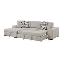 Homelegance Raife 9624TP*3LC2R 3 pc Sectional with Left Chaise and Ottoman IMAGE 9