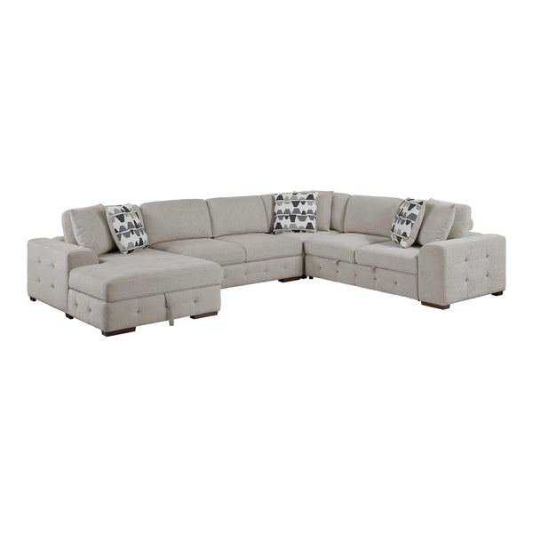 Homelegance Raife 9624TP*42RLC 4 pc Sectional with Left Chaise IMAGE 1