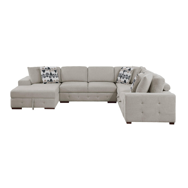 Homelegance Raife 9624TP*42RLC 4 pc Sectional with Left Chaise IMAGE 2